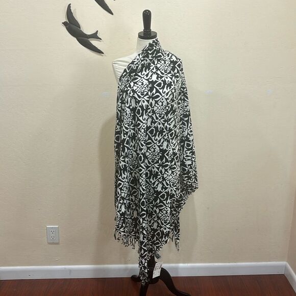 NEW! Nordstrom Buster 'N Boji Batik Print Blanket Scarf Swim Cover Up Pareo - Picture 1 of 10